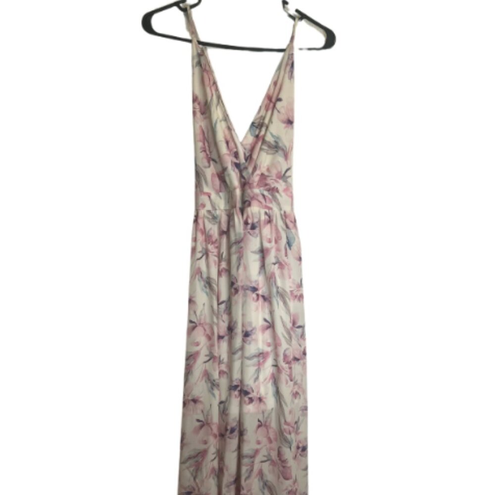 Never worn front wrap Maxi dress